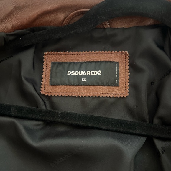 Dsquared2 Colorblock Leather Moto Jacket - Picture 5 of 5